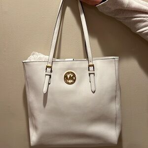 White Michael Kors Tote